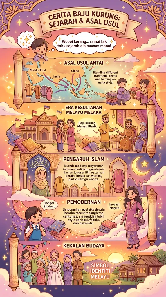 Sejarah dan Asal Usul Baju Kurung