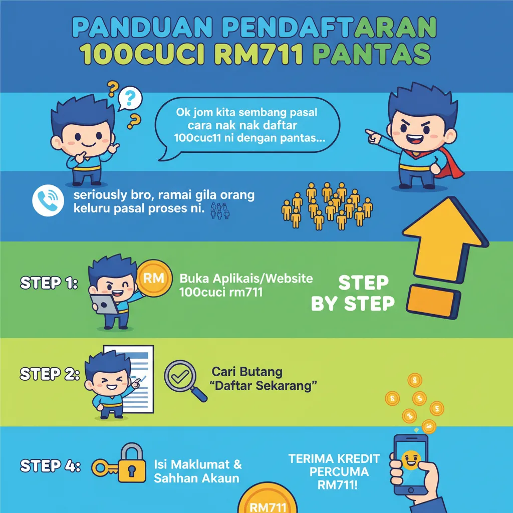 Panduan Pendaftaran 100cuci rm711 Pantas
