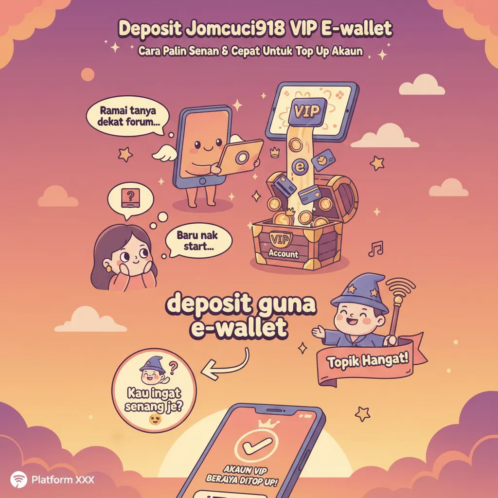 Deposit Jomcuci918 VIP E-wallet