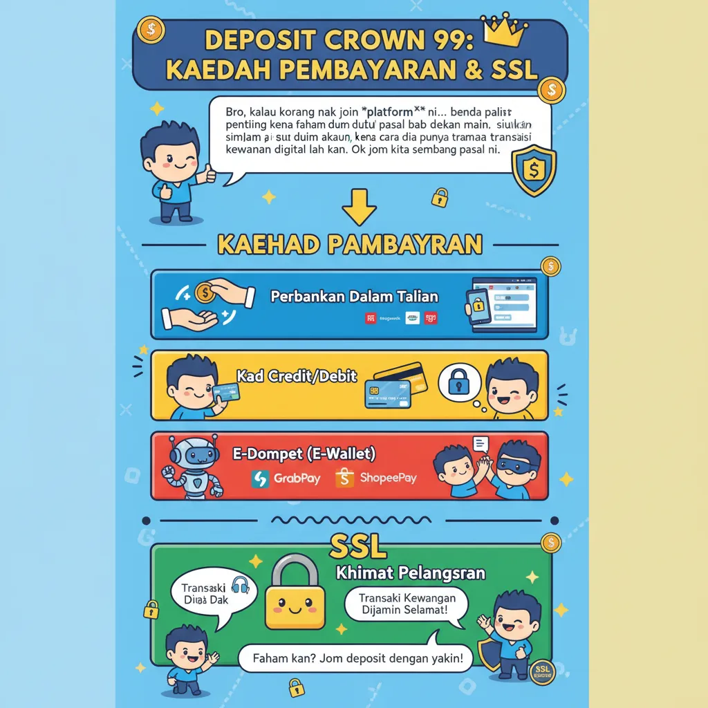 Deposit Crown 99: Kaedah Pembayaran & SSL