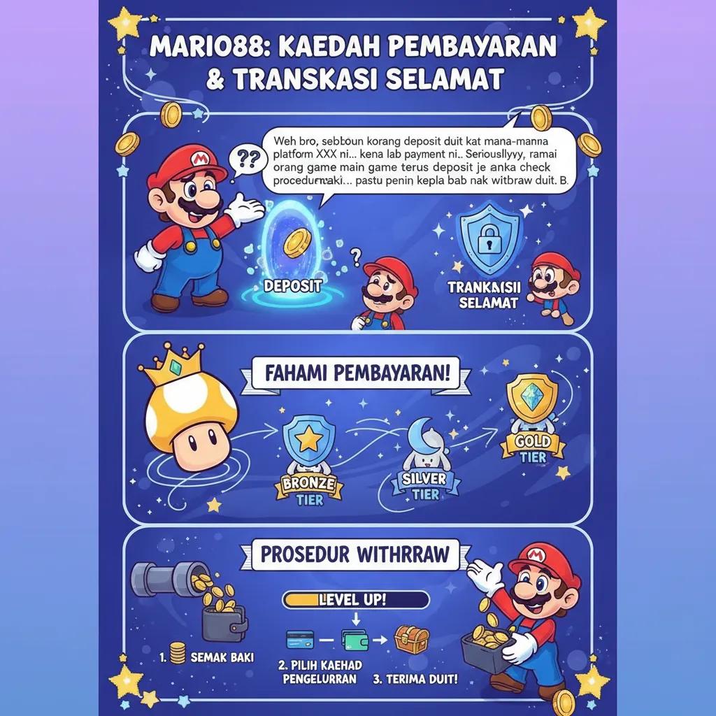 Mario88: Kaedah Pembayaran & Transaksi Selamat